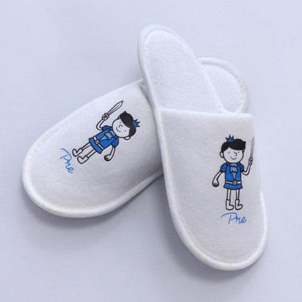 Hotel eldobható herceg mintás gyerek papucs - Prémium minőség!