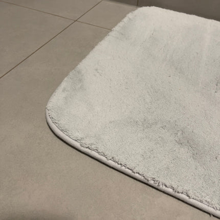 Világos szürke fürdőszobaszőnyeg szett - 2 db-os - 50x80, 40x50 cm