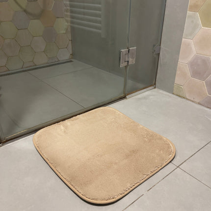 Bézs fürdőszobaszőnyeg szett - 2 db-os - 50x80, 40x50 cm