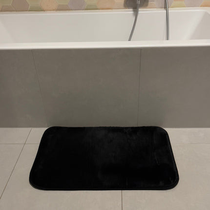 Fekete fürdőszobaszőnyeg szett - 2 db-os - 50x80, 40x50 cm