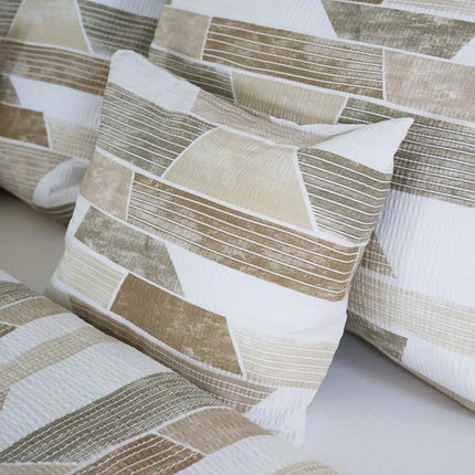 Krepp ágyneműhuzat garnitúra 3 db-os - Barna mintás