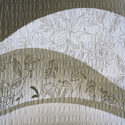 Krepp ágyneműhuzat garnitúra 3 db-os - Barna hullám mintás