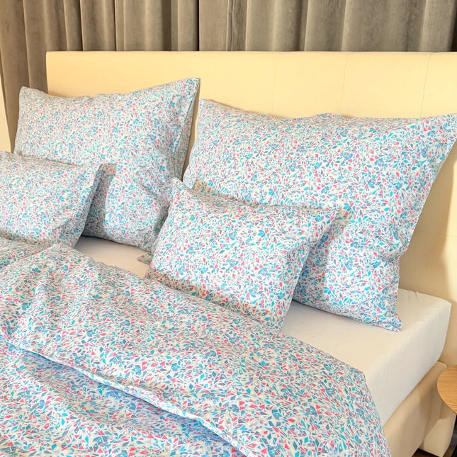 Pamut ágyneműhuzat garnitúra - Geometrikus türkiz mozaik