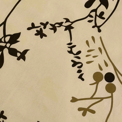 Pamut kispárnahuzat - Barna/bézs faágas