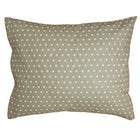 Pamut kispárnahuzat - Szürke-fehér csillagos