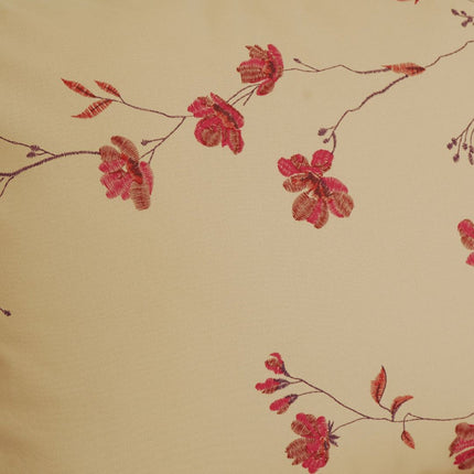 Pamut kispárnahuzat - Rózsaszín virág mintás