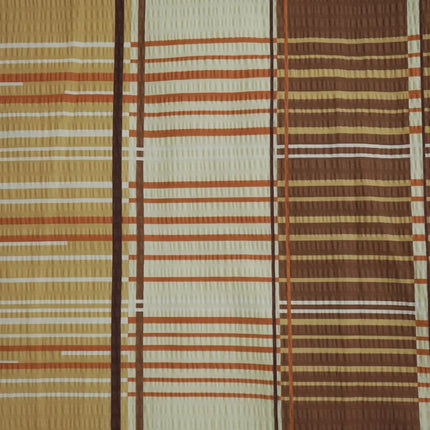 Krepp kispárnahuzat – Bézs/Barna kockás