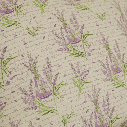 Pamut kispárnahuzat - Levendula mintás