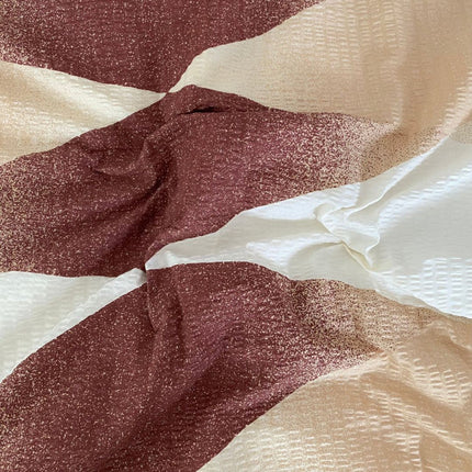 Krepp kispárnahuzat - Barna/bézs mintás