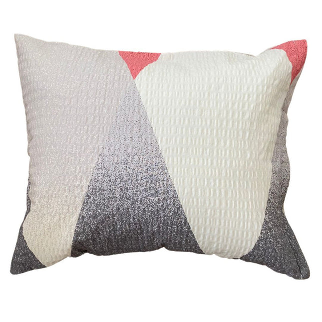 Krepp kispárnahuzat - Bordó/bézs mintás