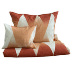 Krepp ágyneműhuzat garnitúra 3 db-os - Narancs/bézs mintás