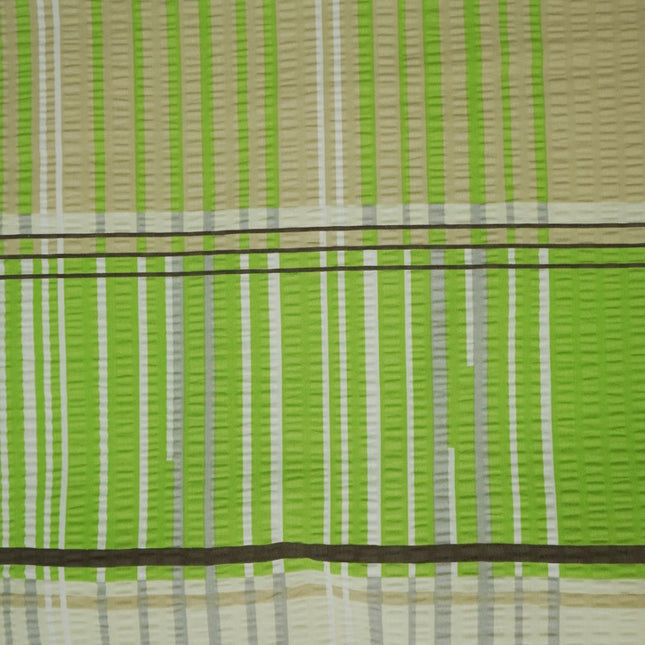 Krepp kispárnahuzat - Zöld kockás