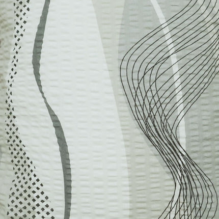 Krepp kispárnahuzat - Szürke/fehér hullám