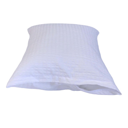 Fehér krepp pamut párnahuzat - cipzáras