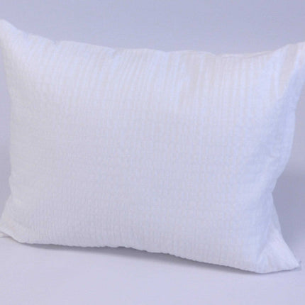Fehér krepp pamut párnahuzat - cipzáras