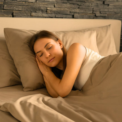 Pamut párnahuzat - Mogyoró