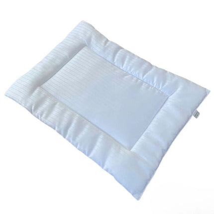 Antiallergén lapos gyerekpárna - fehér csíkos steppelt