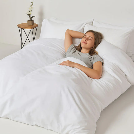 Hotel 100% pamutvászon ágyneműhuzat garnitúra - áthajtós - 3 db-os szett - 146 gr/m2