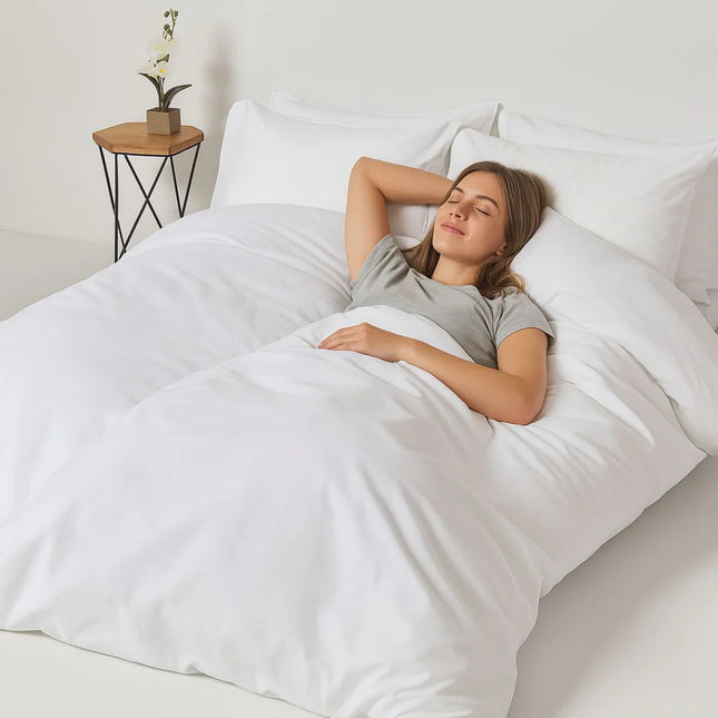 Hotel 100% pamutvászon ágyneműhuzat garnitúra - áthajtós - 3 db-os szett - 146 gr/m2