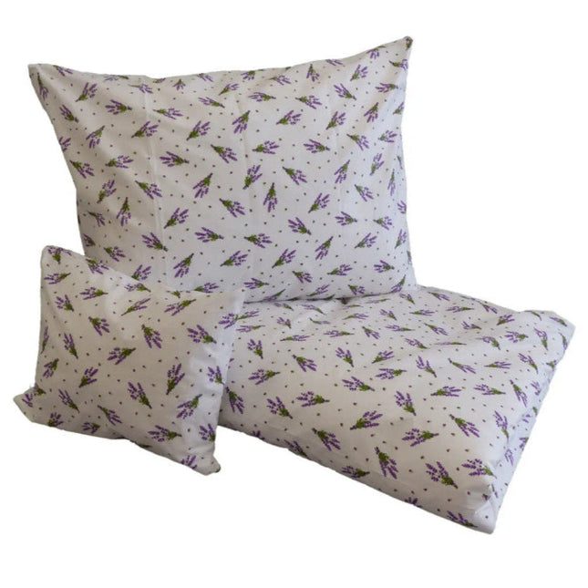 Pamut ágyneműhuzat garnitúra - 3 db-os - Levendula csokor