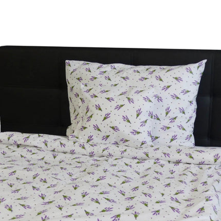 Pamut kispárnahuzat - Levendula csokor