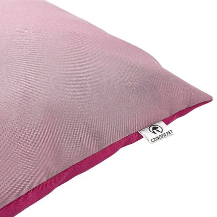 Kétoldalas design párna - kutyafekhely - halvány/sötét rózsaszín