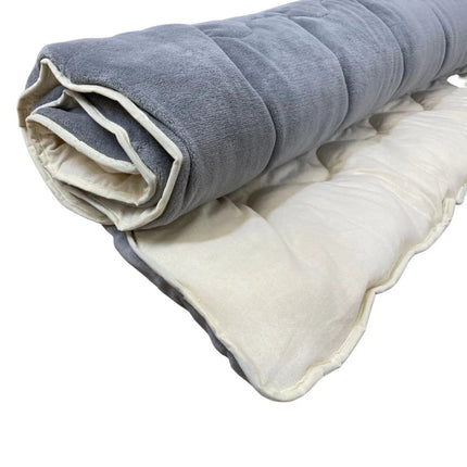 Soft - különlegesen meleg, puha kétoldalas téli takaró - szürke/natúr - 135x195 cm