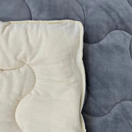 Soft - különlegesen meleg, puha kétoldalas téli takaró - szürke/natúr - 135x195 cm