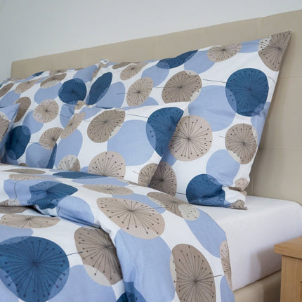 Pamut ágyneműhuzat garnitúra - Kék körök