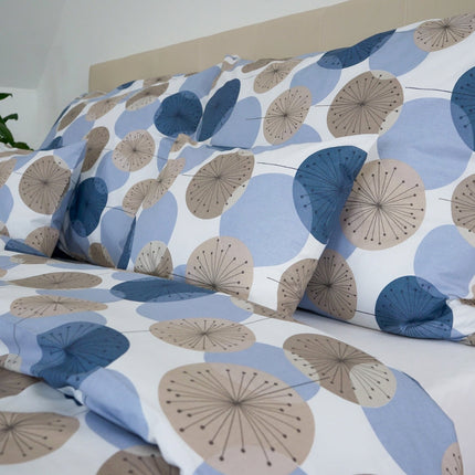 Pamut ágyneműhuzat garnitúra - Kék körök