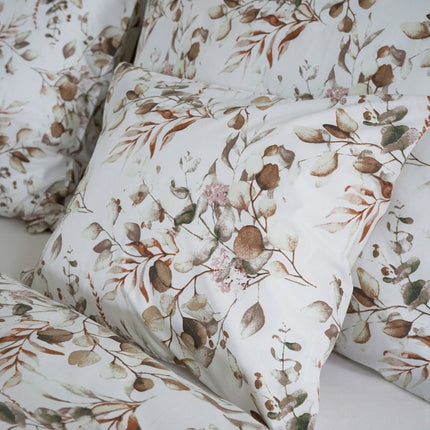 Pamut ágyneműhuzat garnitúra - Törtfehér virágos