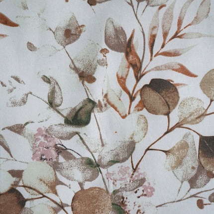 Pamut ágyneműhuzat garnitúra - Törtfehér virágos