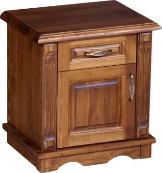 Queen - Antikolt fenyő éjjeliszekrény