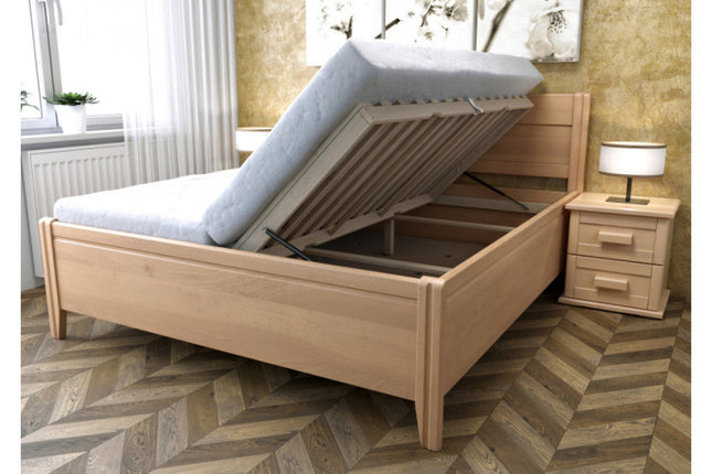 Daša bükk ágy ágyneműtartóval