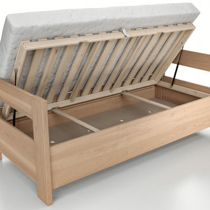 Ela bükk ágy támasztóval és tárolóhellyel