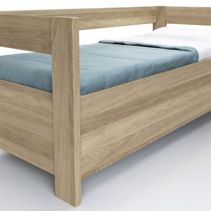 Ela bükk ágy támasztóval és tárolóhellyel