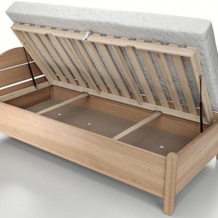 Maria bükk ágy ágyneműtartóval