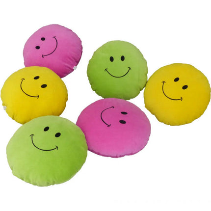 Plüss smiley párna - Sárga - NAGY