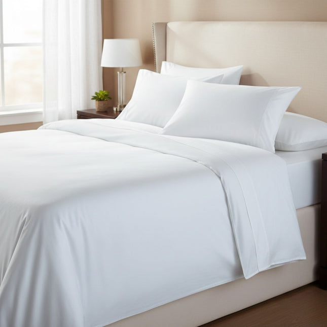 Hotel 100% pamutvászon ágyneműhuzat garnitúra - áthajtós - 3 db-os szett - 146 gr/m2