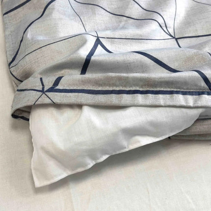 Pamutszatén párnahuzat - Szürke mintás