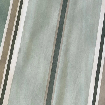 Pamutszatén félpárnahuzat - Menta/bézs csíkos