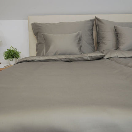 Acél szürke szatén ágyneműhuzat garnitúra - 3 részes - TC 250