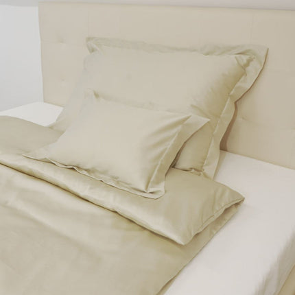 Pamutszatén kispárnahuzat angol széllel - Világos arany - TC 250