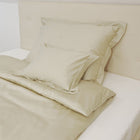 Pamutszatén kispárnahuzat angol széllel - Világos arany - TC 250