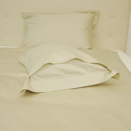 Pamutszatén kispárnahuzat angol széllel - Világos arany - TC 250