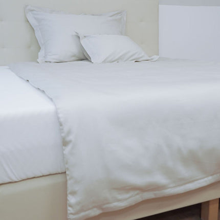 Pamutszatén kispárnahuzat angol széllel - Halvány szürke - TC 250