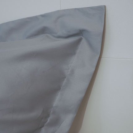 Pamutszatén kispárnahuzat angol széllel - Acél szürke - TC 250