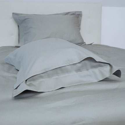 Pamutszatén kispárnahuzat angol széllel - Acél szürke - TC 250