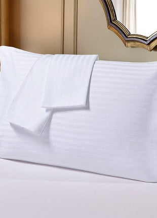 Szállodai 2 cm csíkos damaszt párna-, paplanhuzat – 100% Pamut - 140 gr/m2