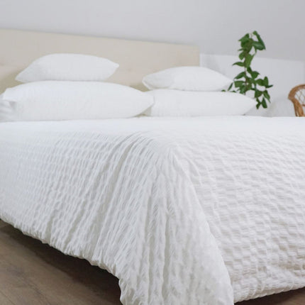 Krepp ágyneműhuzat garnitúra - 80% Pamut - 20% PE - áthajtós - 3 db-os szett - 130 gr/m2